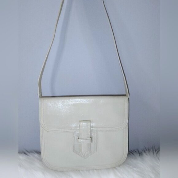 Yves Saint Laurent Handbags - Yves Saint Laurent vintage 70s 80s leather shoulder bag EUC
